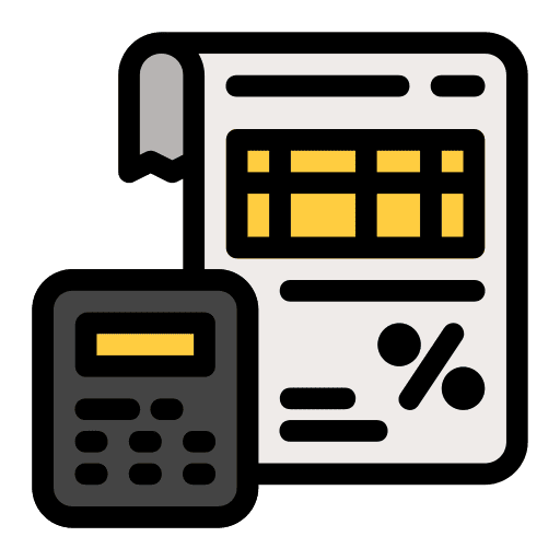 payment tax invoice calculator icon 188745 1